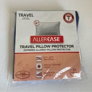 AllerEase travel pillow protector NEW. 14in x. 20in